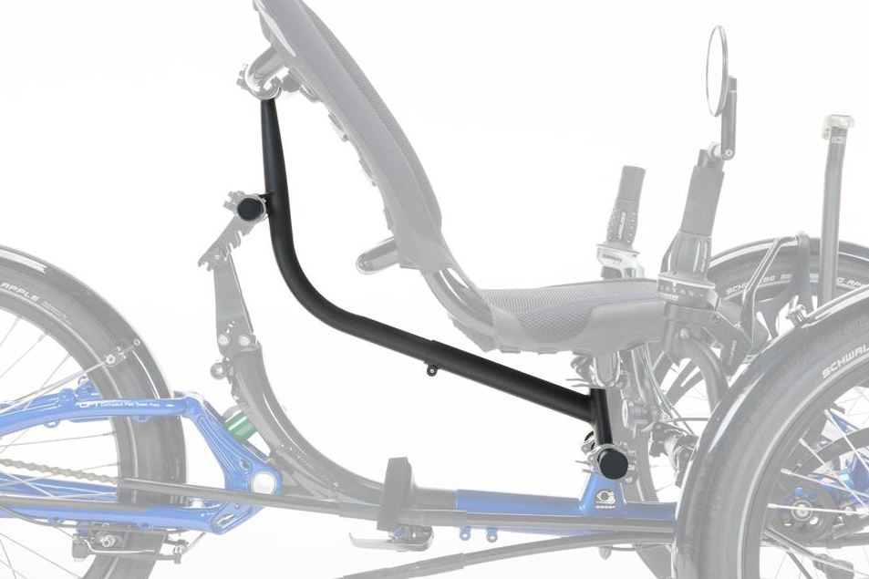 ICE Seat Riser contrasted from the trike, but being shown on an ice adventure 