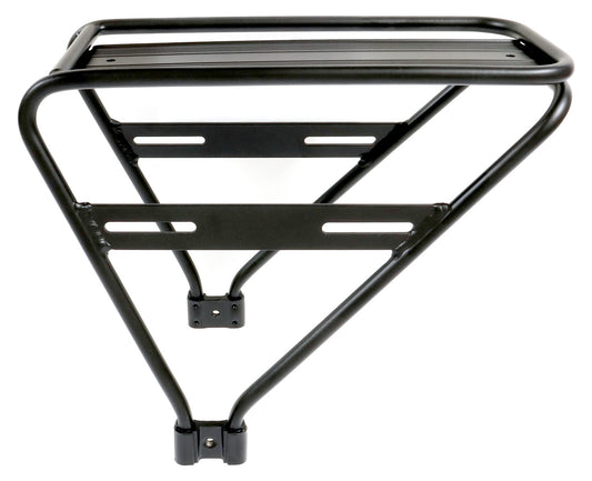 Rear Rack for Greenspeed Magnum SD and XL recumbent trikes with 20" rear wheel side view