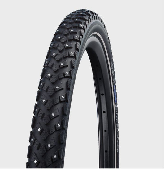 Schwalbe Marathon Winter Plus Tire 20 x 1.6, studio front quarter view