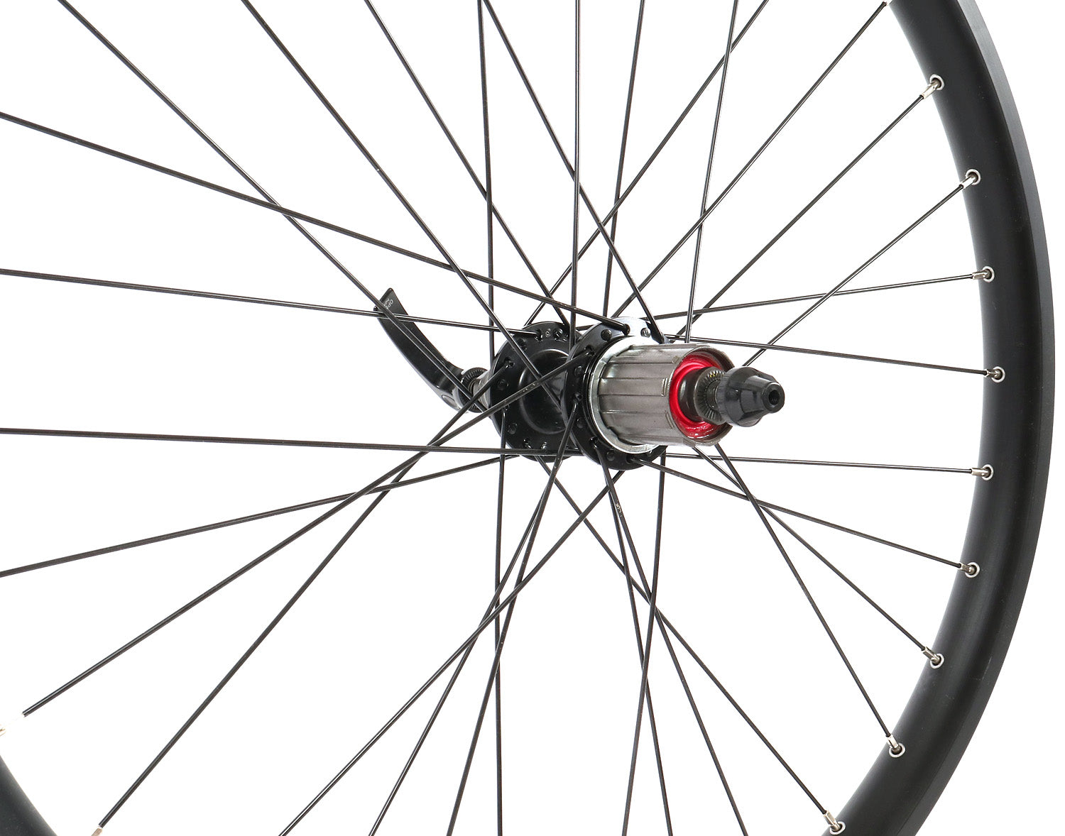 TerraTrike 24 Inch Double Wall Black Rear Wheel studio image close up view