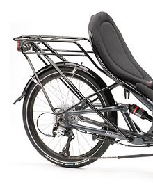 HP Velotechnik Scorpion/Scorpion Fs 20 Rear Rack shown on trike