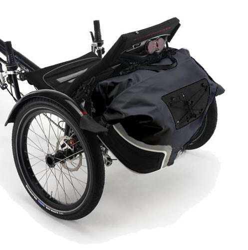 Hase Ortlieb 42 Liter Luggage Seat Bag Black for Kettwiesel trikes