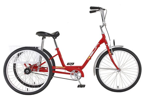 Sun Bicycles Miami Sun 24 Inch Wheels Three Speed Traditional Trike