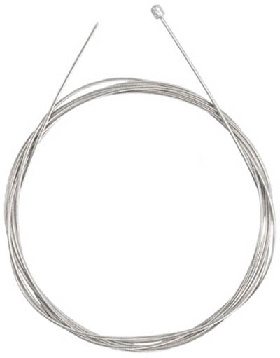Hostel Shoppe generic 2700mm silver Shift Cable wrapped in a coil against a white background.