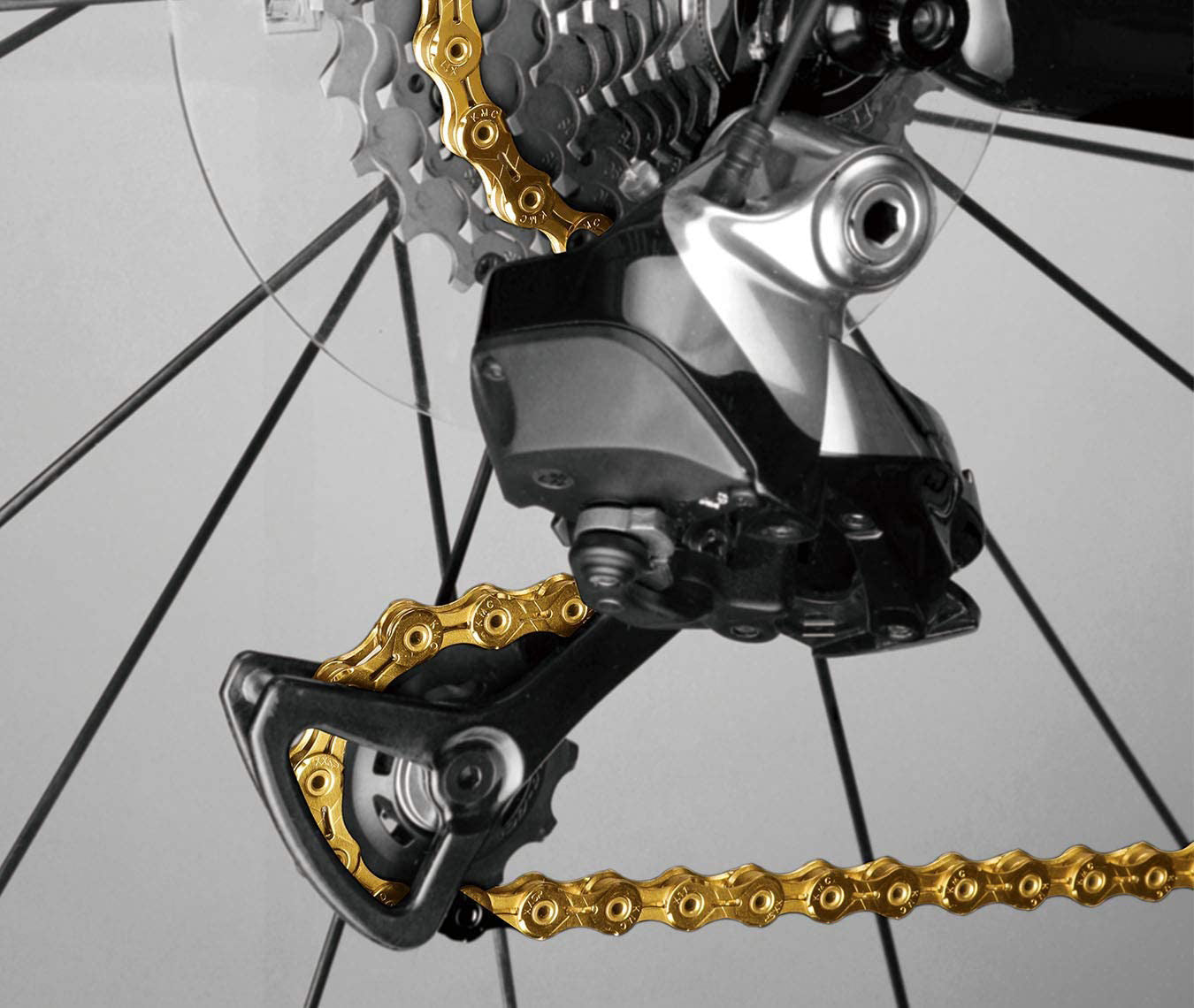 KMC X11SL Super Light 11 Speed 116 Links Gold Chain