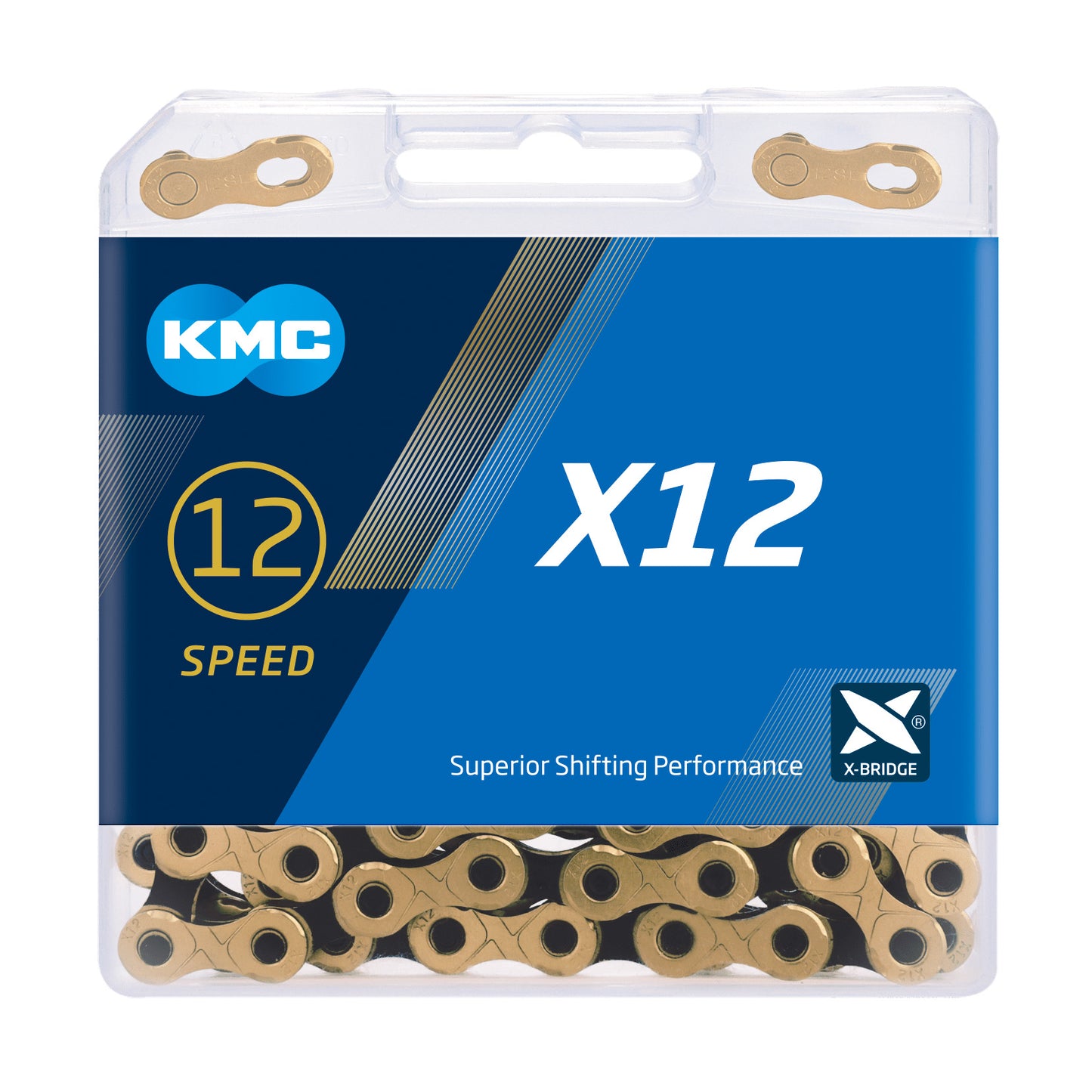 KMC X 12 Speed 126 Link Ti Gold/Jet Black Chain