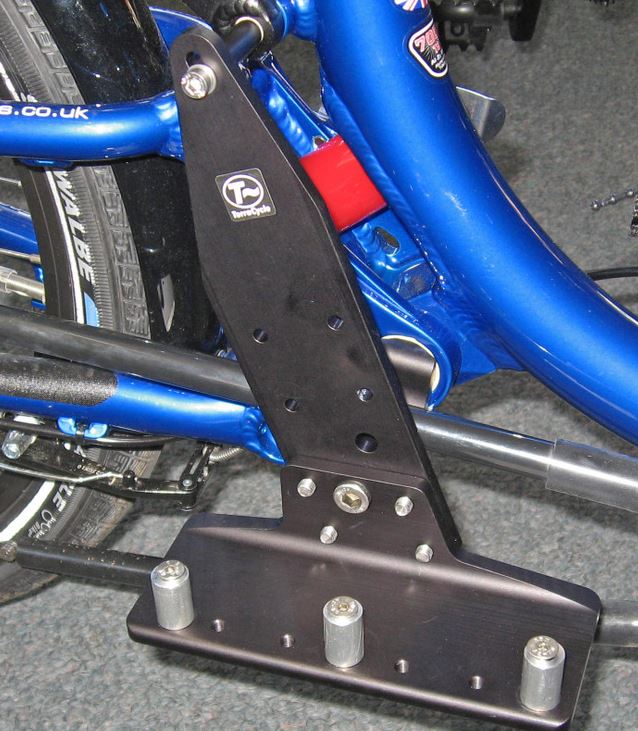 T-Cycle Battery Mount For ICE Suspended Trikes Pre 7/2015 mounted to trike