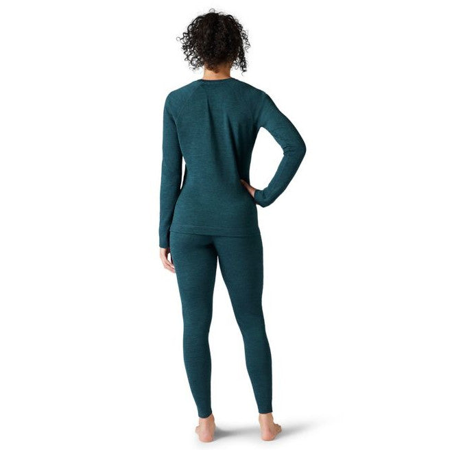 Smartwool Womens Classic Thermal Base Layer Crew Twilight Blue Heather