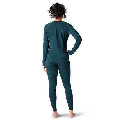 Smartwool Womens Classic Thermal Base Layer Crew Twilight Blue Heather
