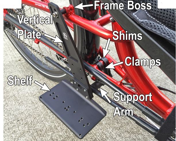 T-Cycle Battery Mount For ICE Rigid Trikes