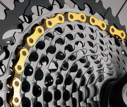 KMC X 12 Speed 126 Link Ti Gold Chain