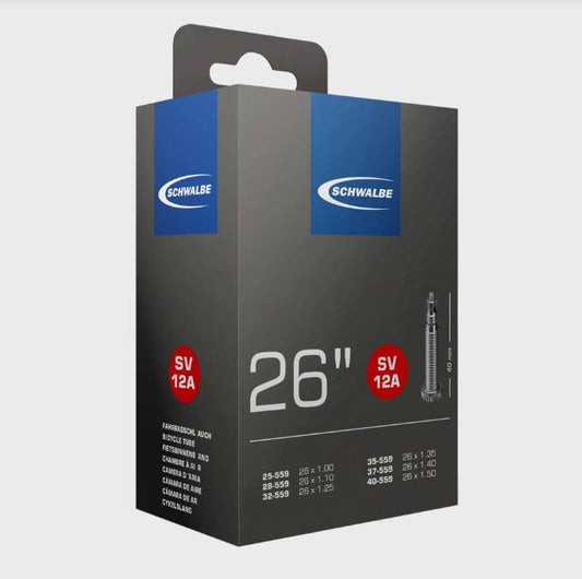 Schwalbe SV12A Presta Valve Tube 26 x 1.1-1.5 inch (559mm)