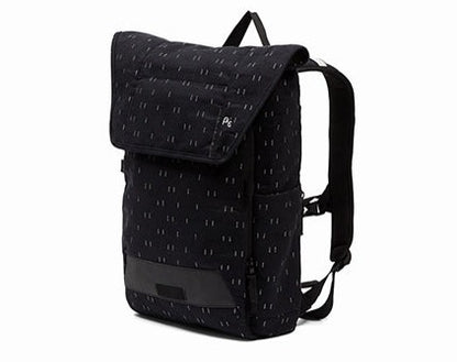 Po Campo Atria Backpack Black City Lights studio image front