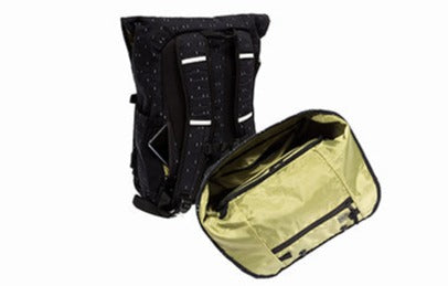 Po Campo Atria Backpack Black City Lights view of pockets