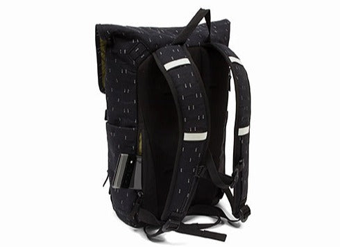 Po Campo Atria Backpack Black City Lights studio image back