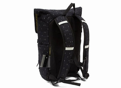 Po Campo Atria Backpack Black City Lights studio image back