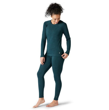 Smartwool Womens Classic Thermal Base Layer Crew Twilight Blue Heather