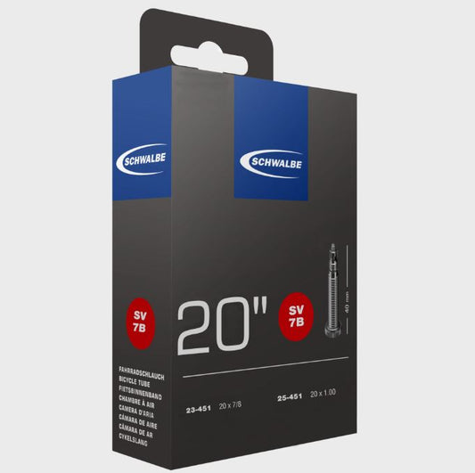 Schwalbe SV7B Presta Valve Tube 20 x 1.0 inch (451mm)