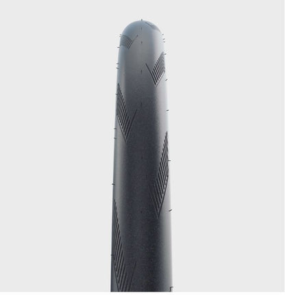 Schwalbe Pro One Evolution Tubeless Folding Black Tire 20 x1.1", studio tread detail view