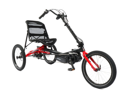 Hase Trigo UP Steps 5000 with Differential Red Recumbent Trike