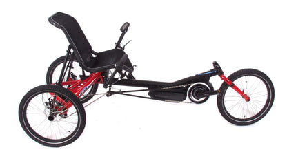 Hase Trigo USS 8 Speed Steps 5000 w/Differential Red Recumbent Trike
